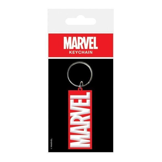 Marvel Comics Rubber Keychain Logo 6 cm - Keychains - Gifts - Techbox