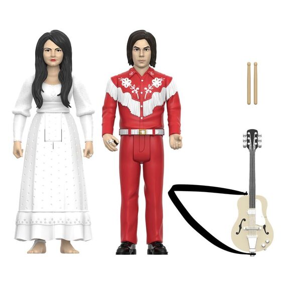 The White Stripes ReAction Action Figures 2-Pack Wave 02 The White Stripes (Elephant) 10 cm |  Techbox