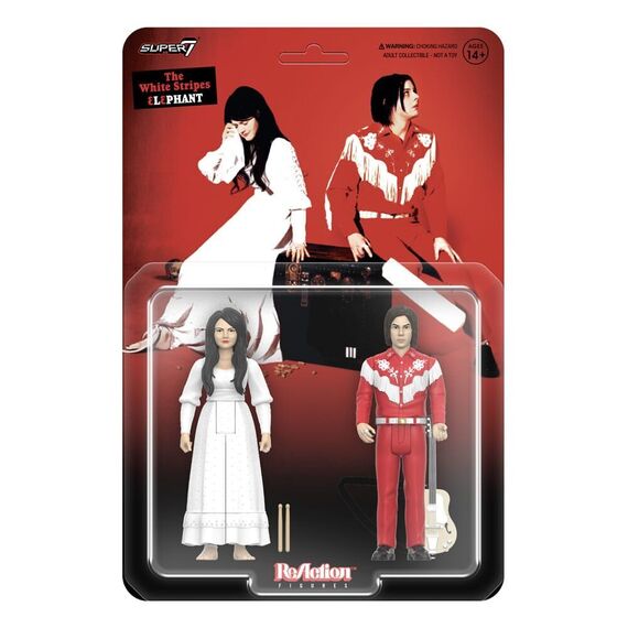 The White Stripes ReAction Action Figures 2-Pack Wave 02 The White Stripes (Elephant) 10 cm |  Techbox