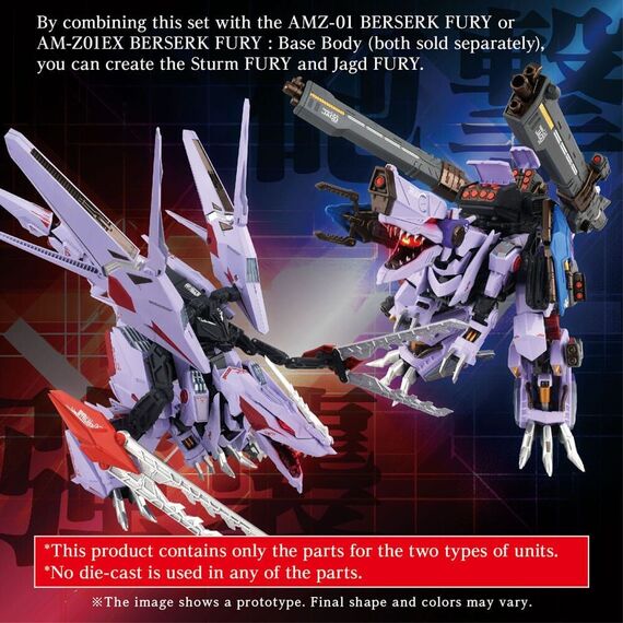 Zoids Model Kit Accesoory Set AM-Z01CP Berserk Fury Sturm & Jagd Unit |  Techbox