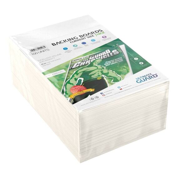 Ultimate Guard Comic Backing Boards Thick Current Size (100) |  Techbox