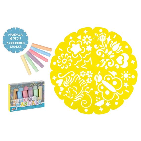 Grafix - Outdoor Mandala - 6 pcs chalk (610002) / Toys