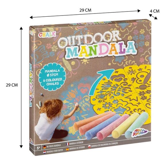 Grafix - Outdoor Mandala - 6 pcs chalk (610002) / Toys