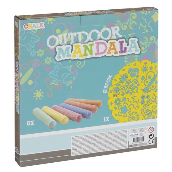 Grafix - Outdoor Mandala - 6 pcs chalk (610002) / Toys