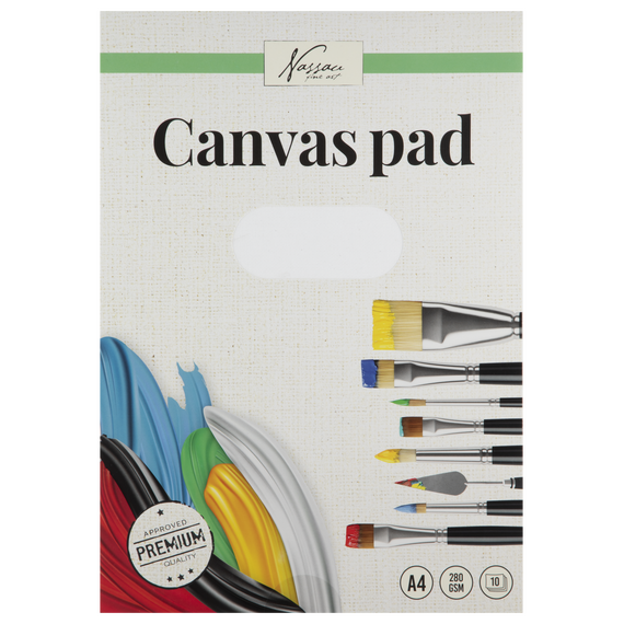Nassau - A4 Canvas Pad , 10 sheets (AR1060) / Toys