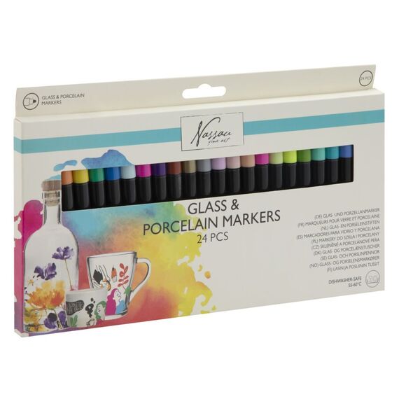 Nassau - Glass & porcelain markers 24 pcs (AR0149/GE) / Toys