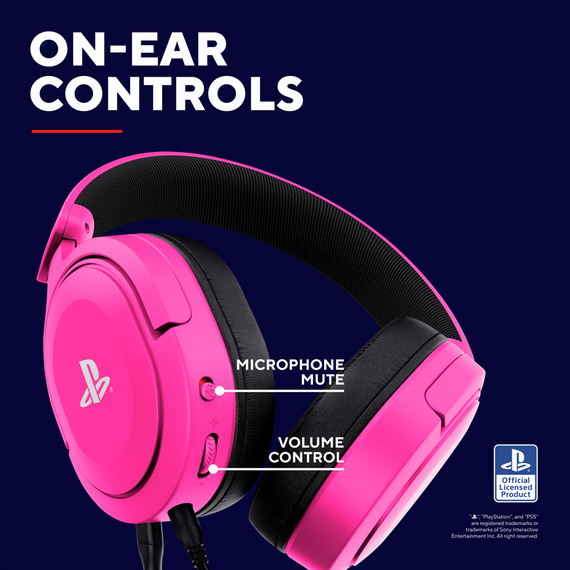 Trust - GXT498P PS5 Forta Headset - Pink / PlayStation 5 | Techbox