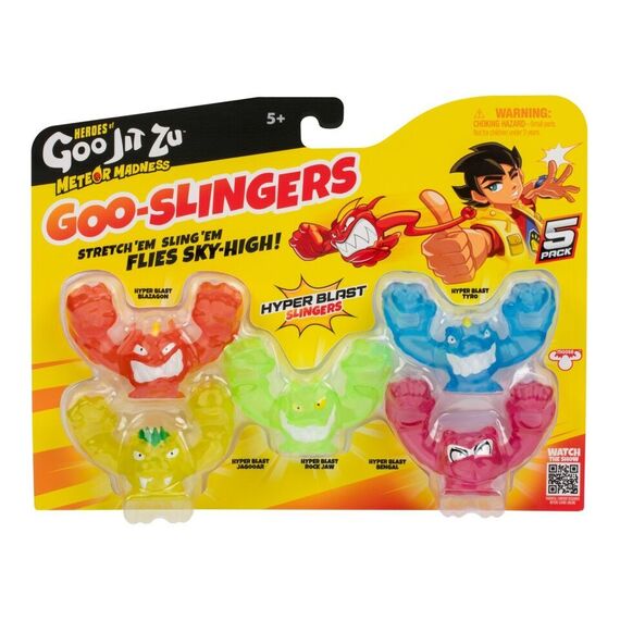 Goo Jit Zu - Meteor Madness Slingers Glow 5PK (43086) / Toys
