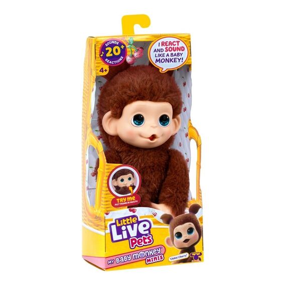 Little Live Pets - My Baby Mini Monkey Brown Cherri (26765) / Toys