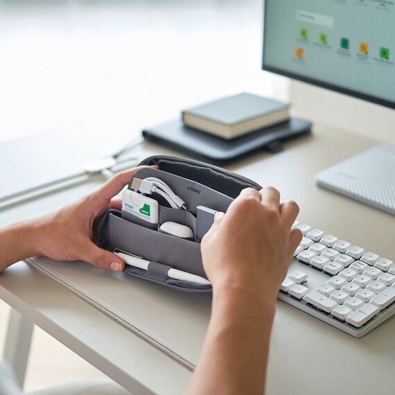 Orbitkey - Desk Pouch - Graphite / Gadgets