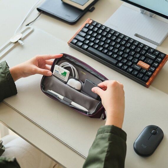 Orbitkey - Desk Pouch - Plum / Gadgets