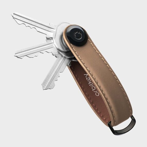 Orbitkey - Key Organiser Matte Leather - Mocha / Gadgets