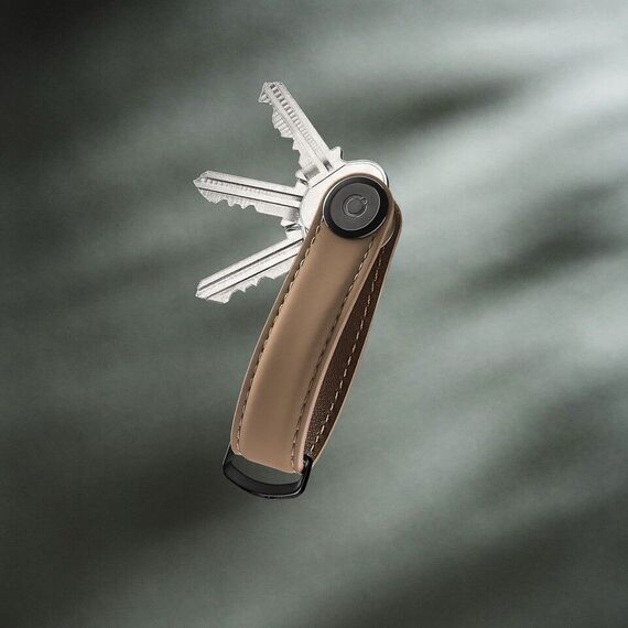 Orbitkey - Key Organiser Matte Leather - Mocha / Gadgets
