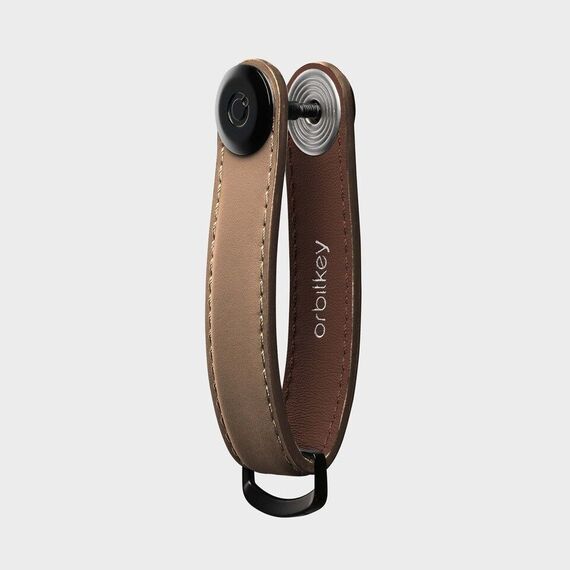 Orbitkey - Key Organiser Matte Leather - Mocha / Gadgets
