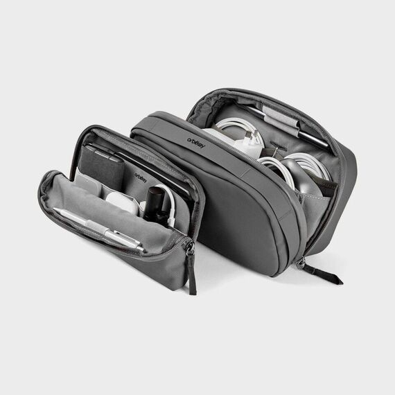 Orbitkey - 2-In-1 Tech Pouch - Graphite / Gadgets