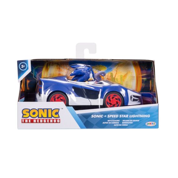 Sonic - 2.5” Figure w. Rev Up Racer - Sonic w. Speed Star Lightning (428244-V1) / Toys