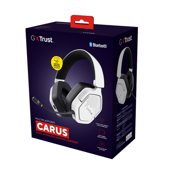 Trust - GXT493W Carus Wireless Headset - White / Electronics