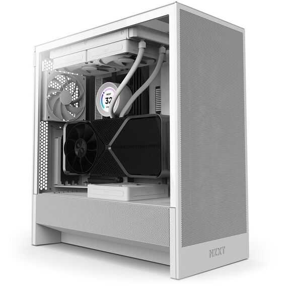 NZXT H5 Flow Midi Tower White - Computer Cases - PC Cases & Accessories - Techbox