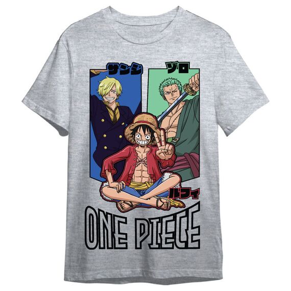 One Piece Monkey D. Luffy, Roronoa Zoro & Sanji adult t-shirt - Figurines - Collectibles - Techbox