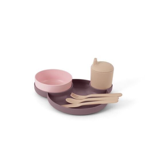 Dantoy - Tiny Dinner Set aubergine in foil (6081) / Baby and Children
