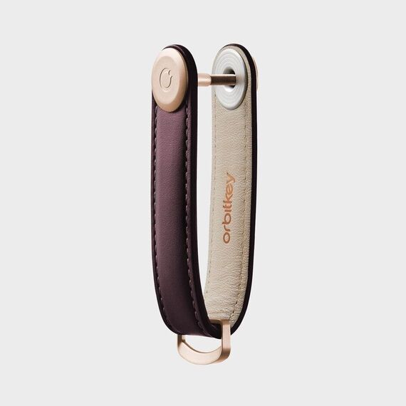 Orbitkey - Leather Key Organiser - Wine / Gadgets