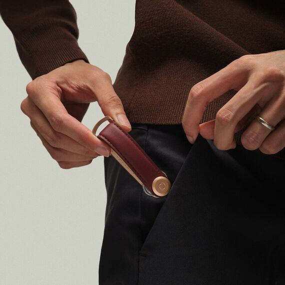 Orbitkey - Leather Key Organiser - Wine / Gadgets