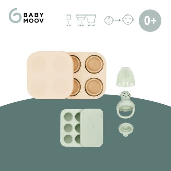 Babymoov - Silicone Containers and Feeder Set / Baby and Children