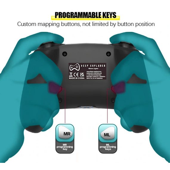 Deep Explorer - Wireless Controller - Neon (Switch / Switch 2) / Nintendo Switch 2 - Nintendo Switch 2 Accessories - Accessories for Consoles - Techbox