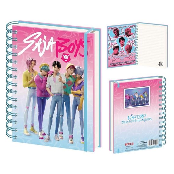 KPop Demon Hunters Wiro Notebook A5 Saja Boys