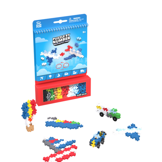 Plus-Plus - Activity Pad – Transportation - (3990) / Toys