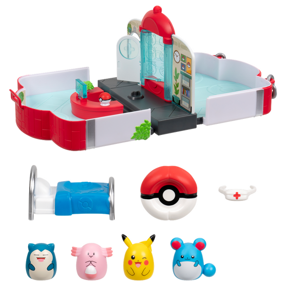 Pokémon - Squishalongs Pokémon Center Playset (SQAL0071) / Toys