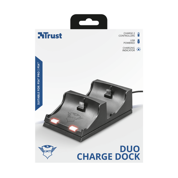 Trust - GXT235 Duo Charge Dock - PS4 / PlayStation 4 | Techbox