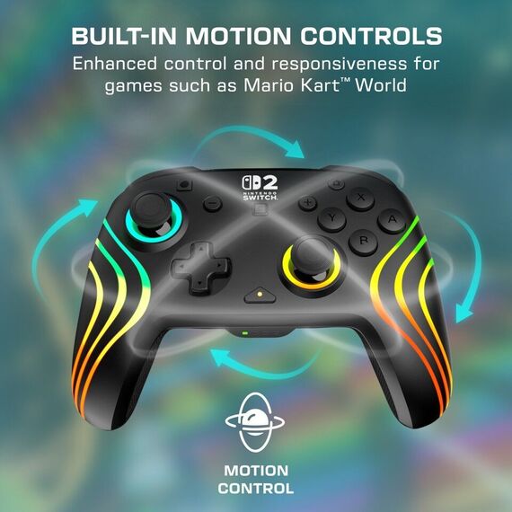 Turtle Beach - Wireless Controller - Afterglow Wave (Black) / Nintendo Switch 2 | Techbox
