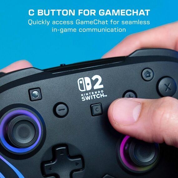 Turtle Beach - Wireless Controller - Afterglow Wave (Black) / Nintendo Switch 2 | Techbox
