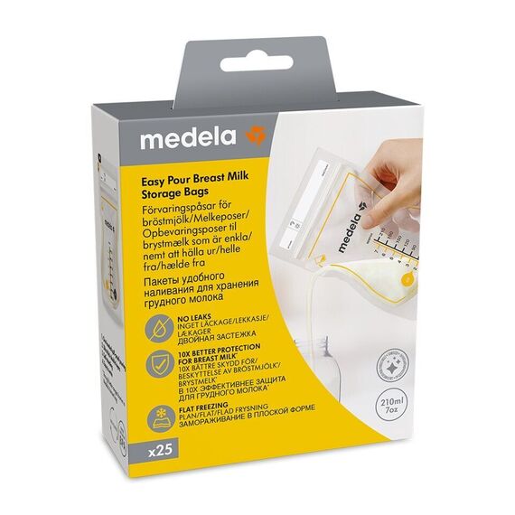 Medela - Easy Pour breast milk storage bags - 25 pcs - 210 ml / Baby and Children