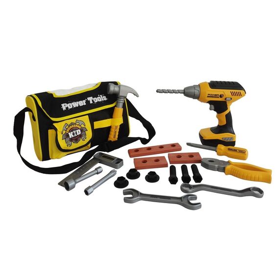 Power X - Tool Set w/ Electric Drill and Tool Bag (20358) / Toys