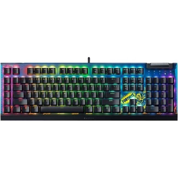 Razer - BlackWidow V4 X - (Yellow Switch) - Fortnite Edition / Computers
