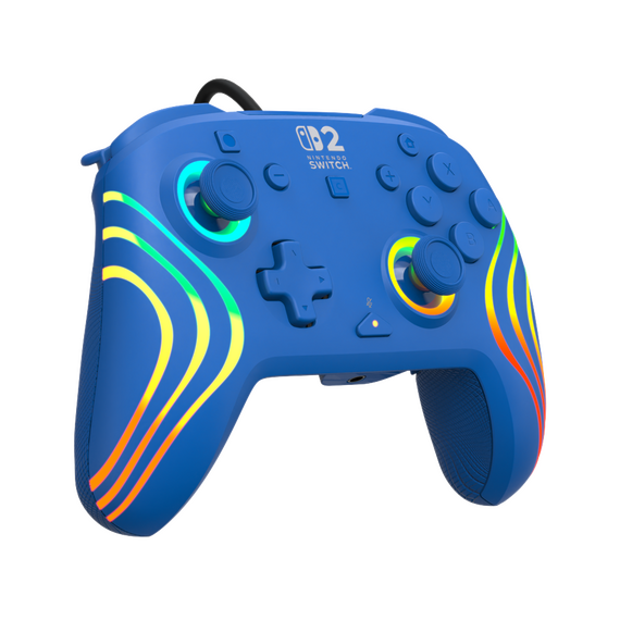 Turtle Beach - Wired Controller - Afterglow Wave (Blue) / Nintendo Switch 2 | Techbox