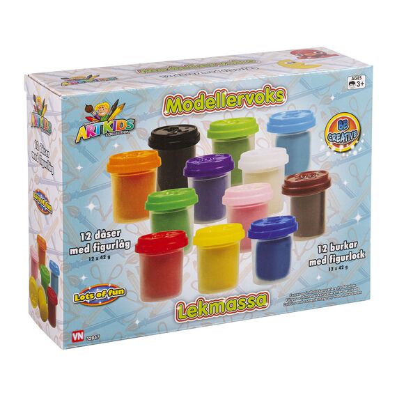 Artkids - 12 Cans Clay (32847) / Toys