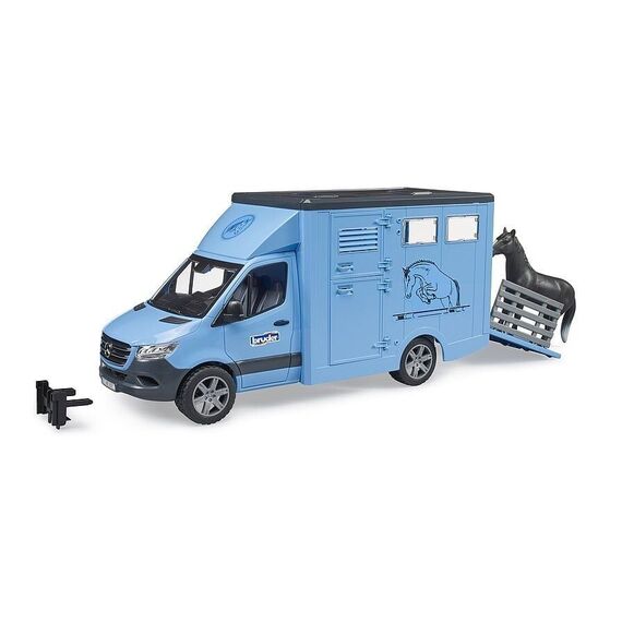 Bruder - MB Sprinter Animal Transporter & 1 horse (02674) / Toys