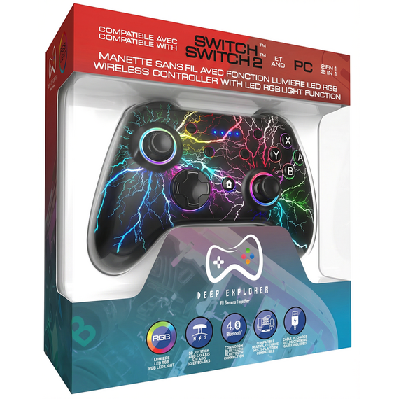 Deep Explorer - Wireless Controller - Thunder (Switch / Switch 2) / Nintendo Switch 2 - Nintendo Switch 2 Accessories - Accessories for Consoles - Techbox