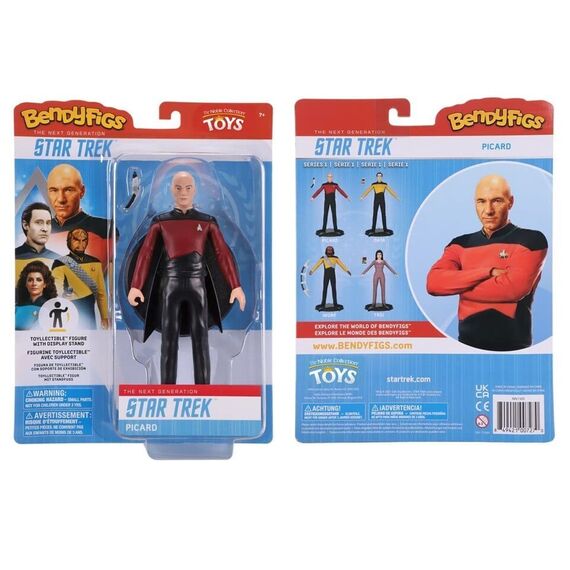 Star Trek: The Next Generation Bendyfigs Bendable Figure Capt. Picard 19 cm / Fan Shop and Merchandise - Various - Various - Techbox