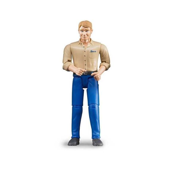 Bruder - Man, light skin, blue jeans (60006) / Toys