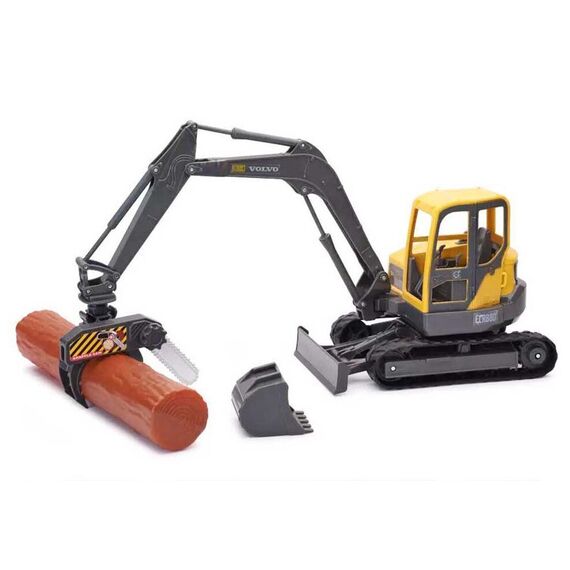 Speed Car - Metal Volvo Excavator with Accessories (40728) / Toys