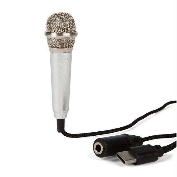Kikkerland - Plug & Play Microphone - 0.75 inches in diameter - 2.25 inches in length / Electronics