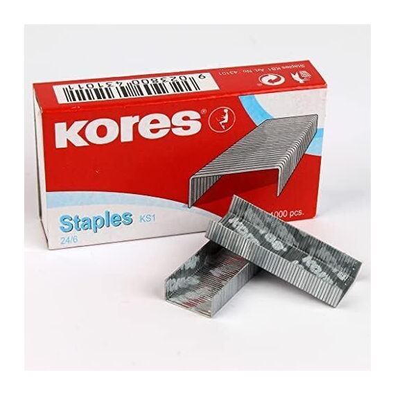 Kores  -Staples 24/6 – 1000 pcs (743101) / Toys