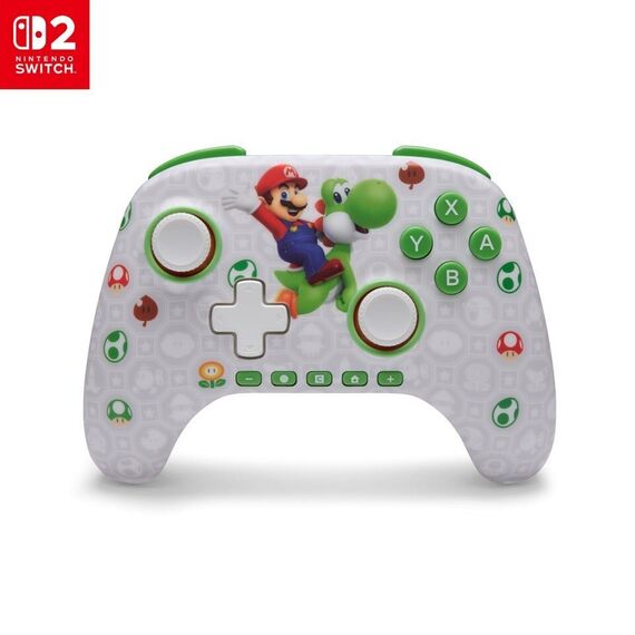 PowerA - Advantage Wireless Controller for Nintendo Switch 2 - Mario & Yoshi / Nintendo Switch - Nintendo Switch Games - Games - Techbox