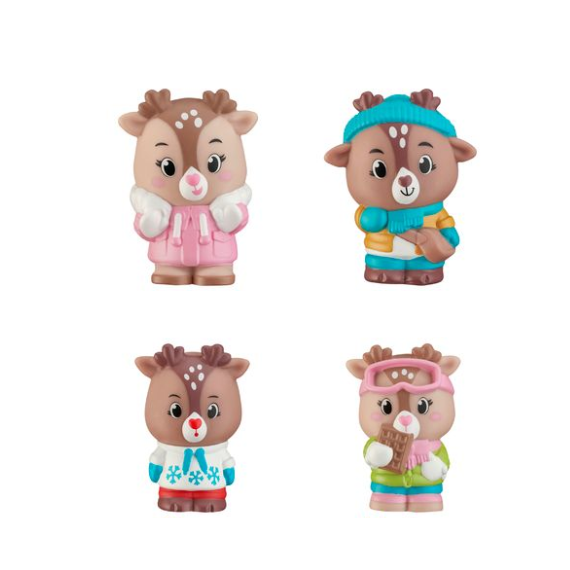 Timber Tots by Klorofil - Renne Family - Set of 4 ( KF700308F ) / Toys
