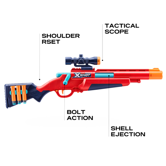 X-SHOT - Excel Ejector Shell Blaster (36875) / Toys