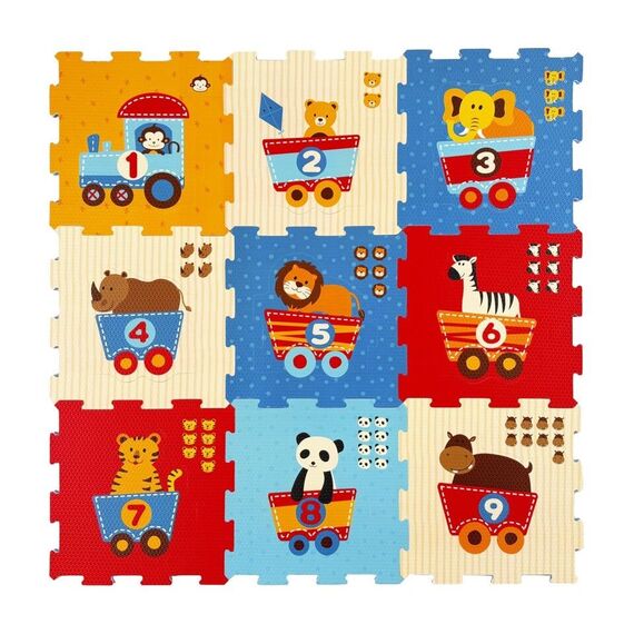 B Beez - Foam Floor Puzzle Mat, 19 Pcs (53004) / Baby and Children